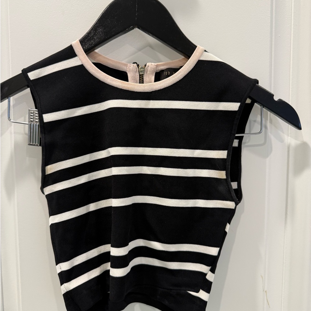 Ted Baker London Onissa crop top size 0 - Picture 3 of 5